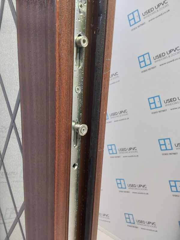 Used Woodgrain Upvc Front Door 905mm x 2045mm (reduce to 890mm) 0226 - Image 4