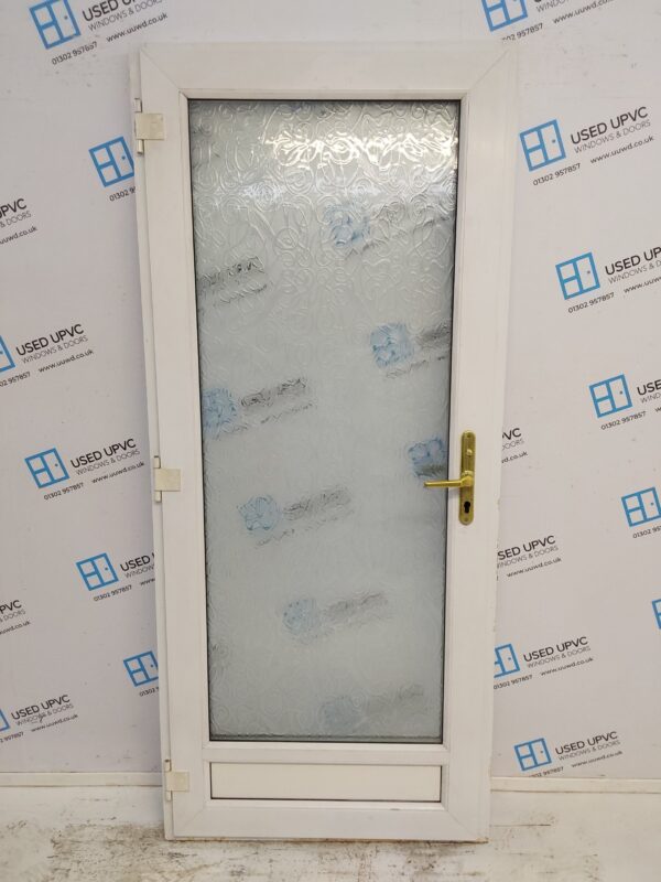 Used White Upvc Back Door 900mm x 2060mm 0028 - Image 2