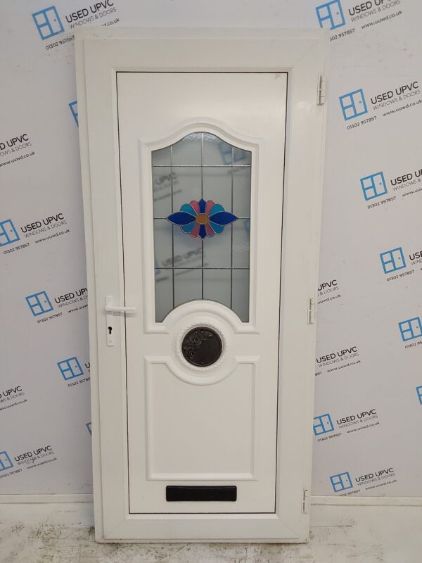 Used White Upvc Front Door 935mm x 2100mm C6054 - Image 2