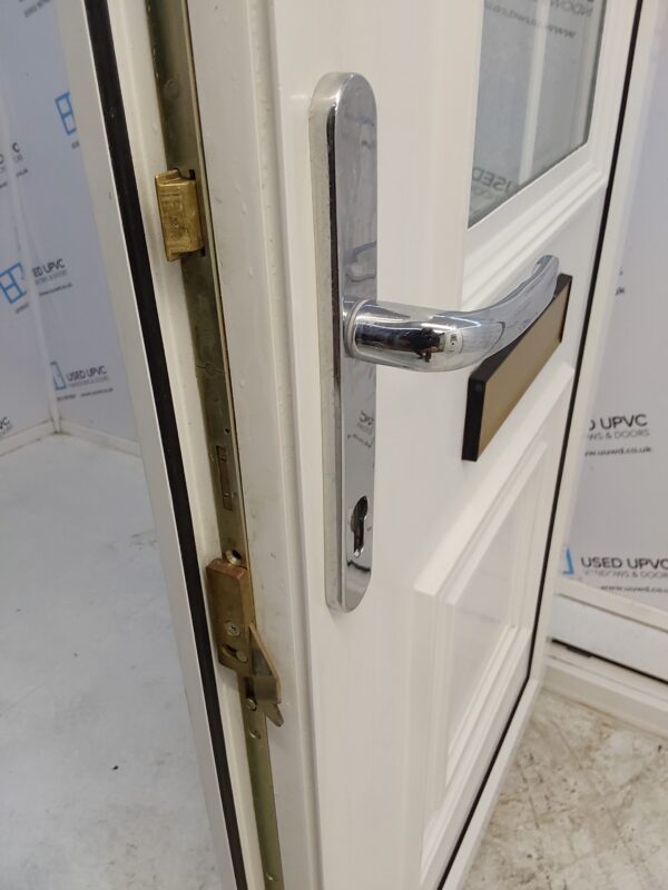 Used White Upvc Front Door 910mm x 2050mm C6077 - Image 5