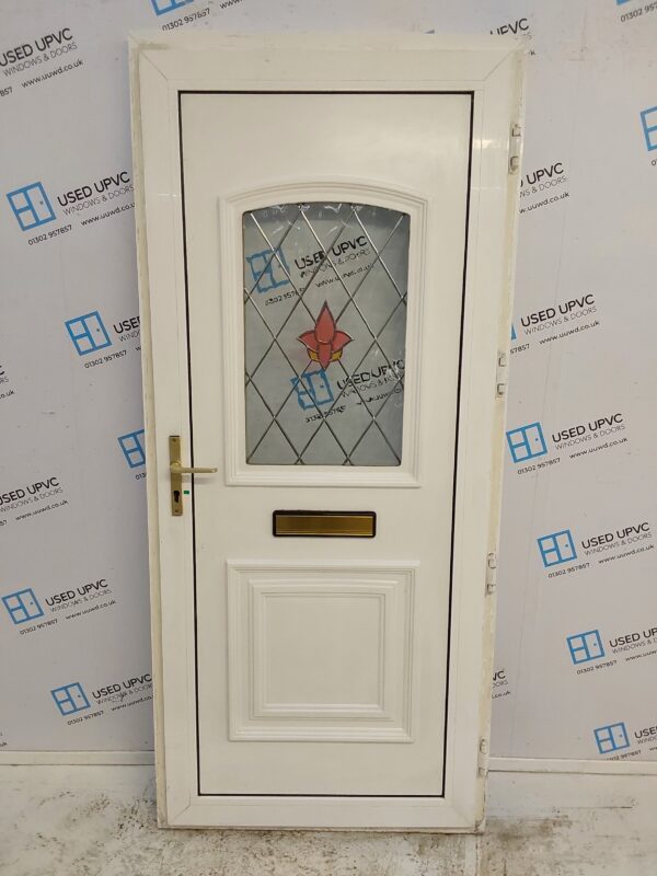 Used White Upvc Front Door 900mm x 2020mm C7D016 - Image 2