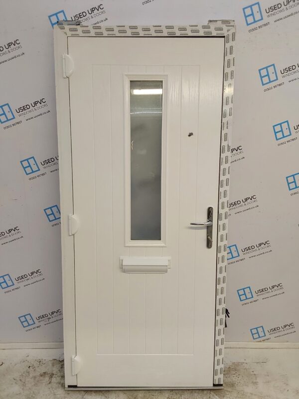 Brand New White Composite Front Door 965mm x 2090mm (Reduce To 950mm) ND19 - Image 2