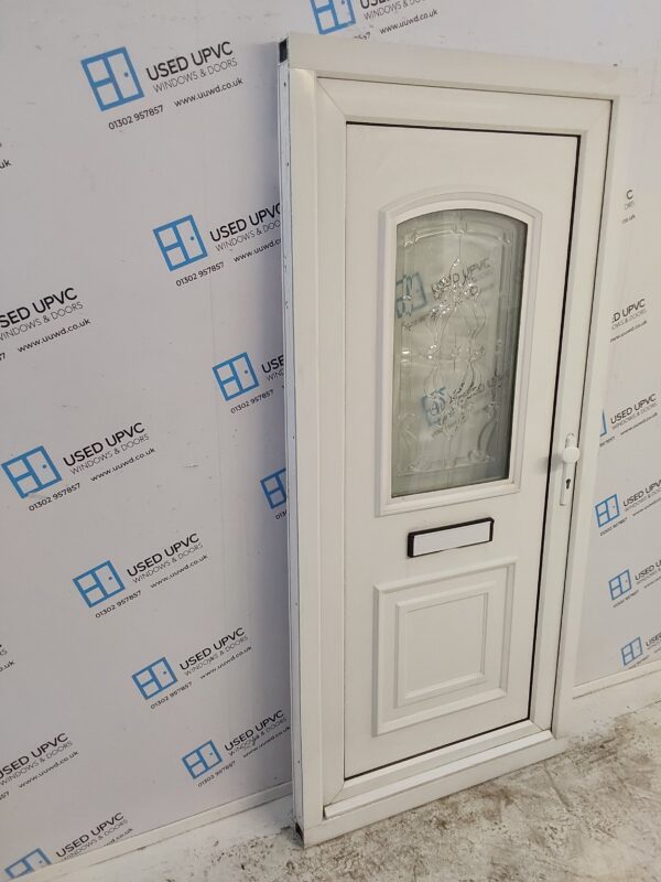 Used White Upvc Front Door 940mm x 2045mm 0810 - Image 5