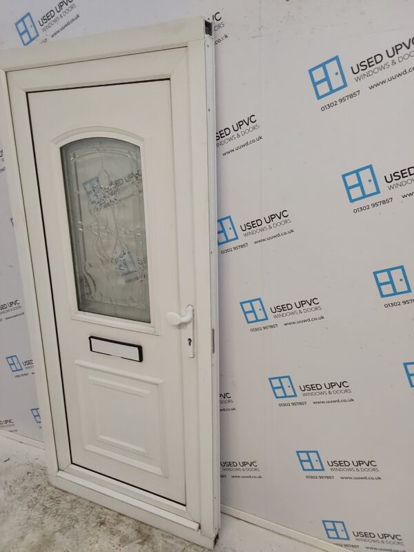 Used White Upvc Front Door 940mm x 2045mm 0810 - Image 6