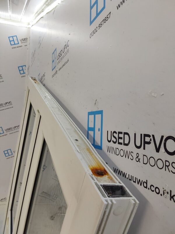 Used White Upvc French Doors 1260mm x 1975mm EA9 - Image 5