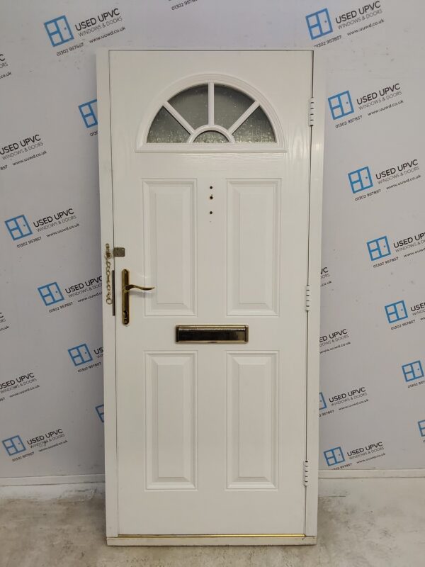 Used Dark Blue Composite Front Door 910mm x 2060mm C7D060 - Image 2