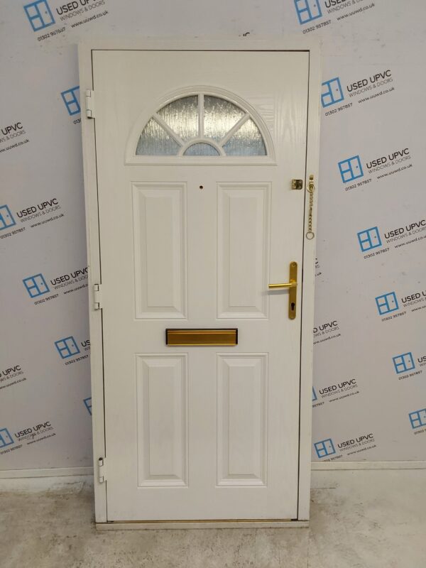 Used White Composite Front Door 940mm x 2045mm C7D061 - Image 2