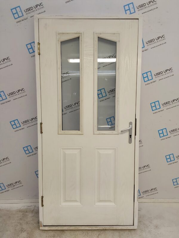 Used Cream Composite Back Door 990mm x 2100mm C7D065 - Image 2