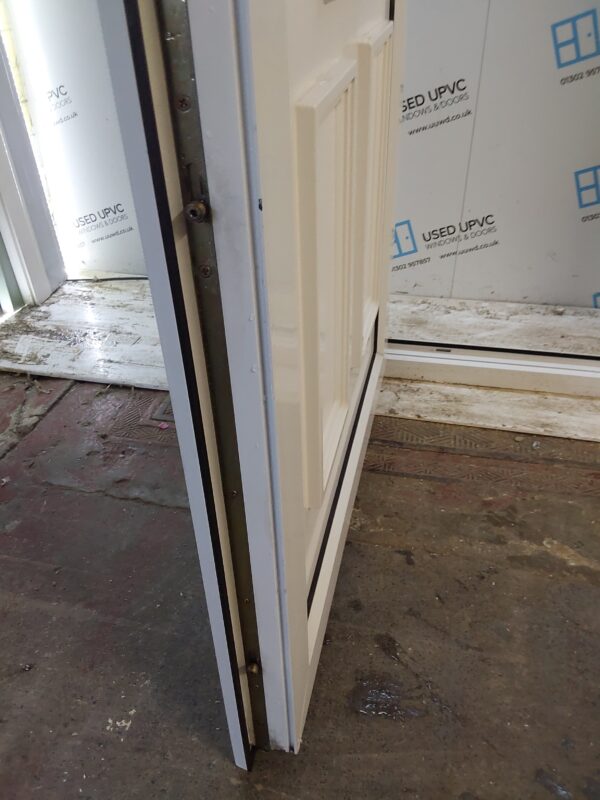 Used White Upvc Front Door With Side Panels And Toplight 1620mm x 2495mm DS008 - Image 6