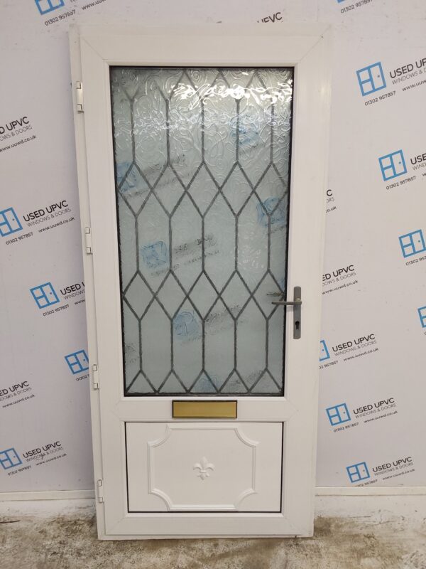 Used White Upvc Front Door 920mm x 2025mm 0527 - Image 2