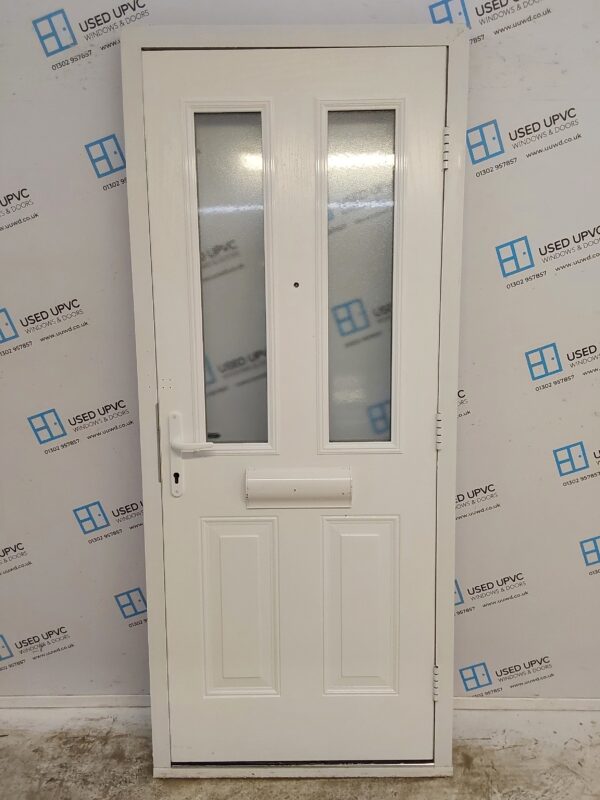 Used White Composite Front Door 900mm x 2125mm 0355 - Image 2