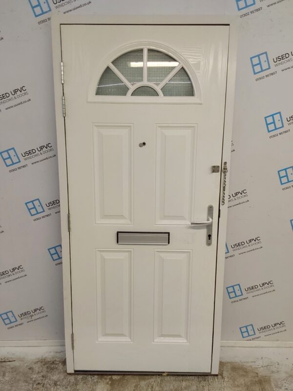 Used Black Composite Front Door 940mm x 2065mm 0330 - Image 2