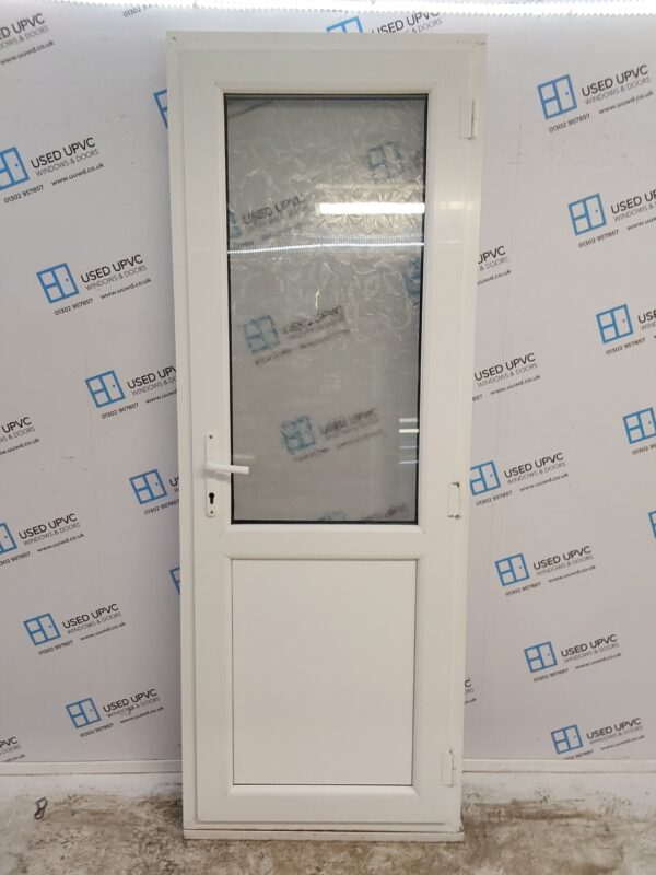 Used White Upvc Back Door 835mm x 2290mm 0320 - Image 2