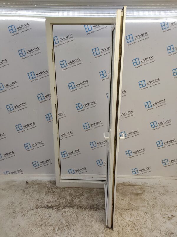 Used White Upvc Back Door 835mm x 2290mm 0320 - Image 3