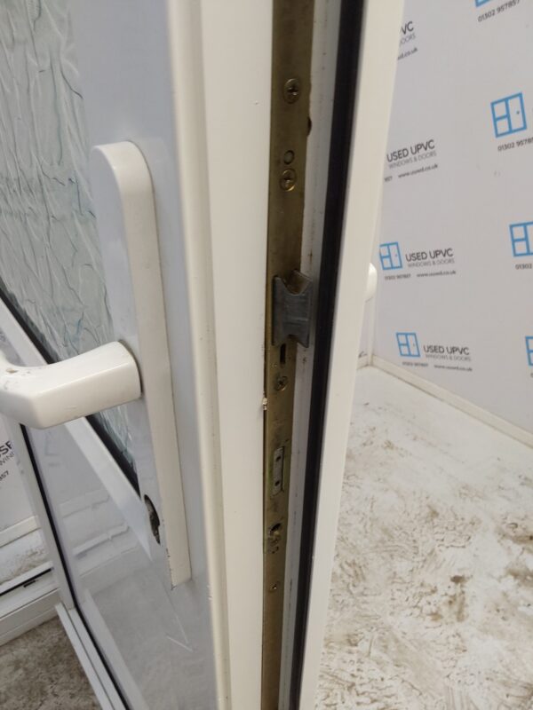 Used White Upvc Back Door 835mm x 2290mm 0320 - Image 5