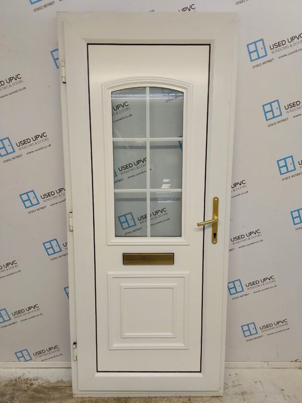 Used White Upvc Front Door 920mm x 2185mm 0183 - Image 2