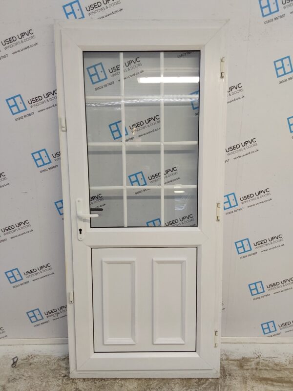 Used White Upvc Back Door 925mm x 2080mm 0170 - Image 2