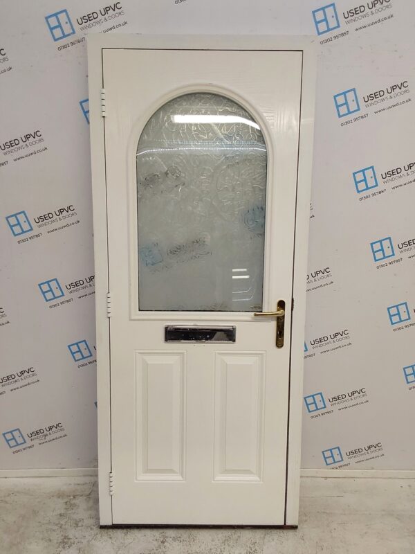 Used White Composite Front Door 890mm x 2085mm 0595 - Image 2