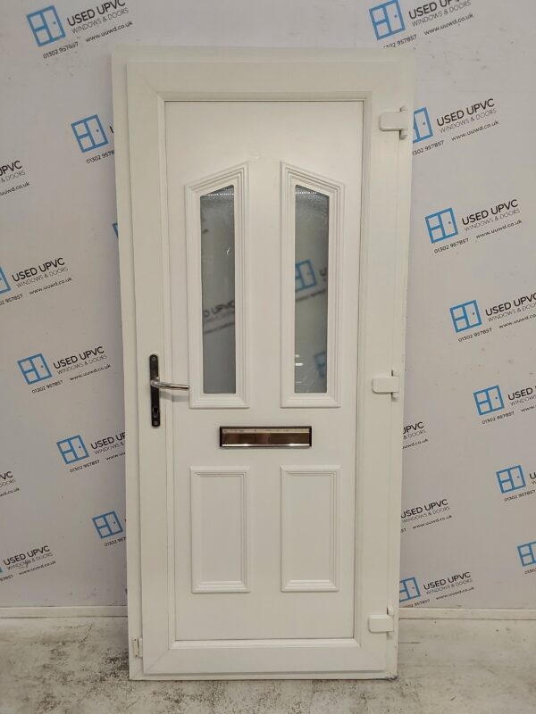 Used White Upvc Front Door 920mm x 2065mm C6D020 - Image 2