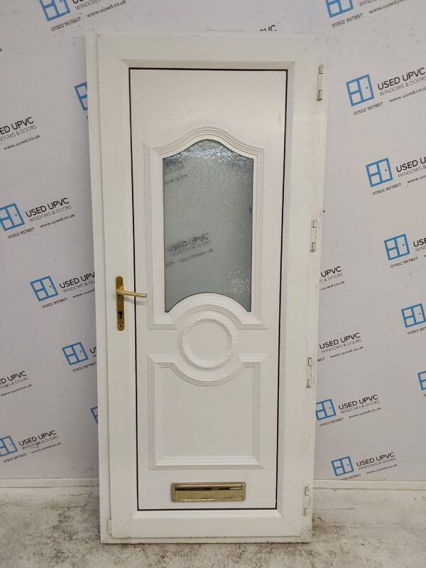 Used White Upvc Front Door 890mm x 2040mm C6D066 - Image 2