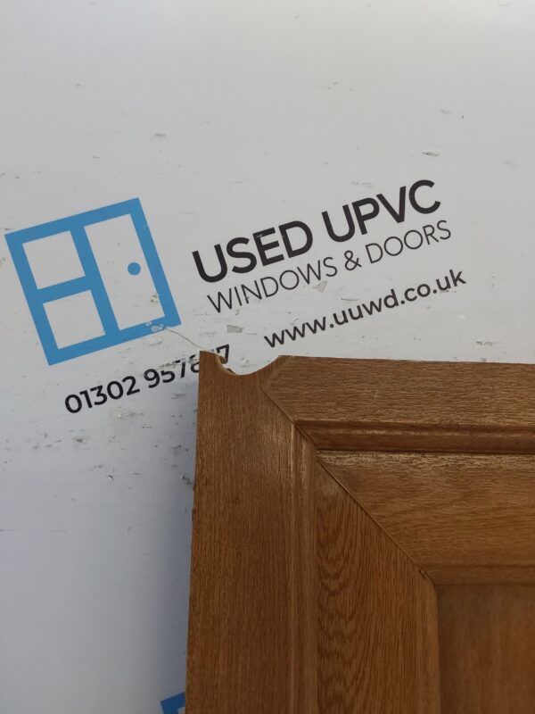 Used Oak Upvc Front Door 980mm x 2080mm C7D072 - Image 8