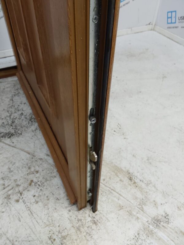 Used Oak Upvc Front Door 980mm x 2080mm C7D072 - Image 6