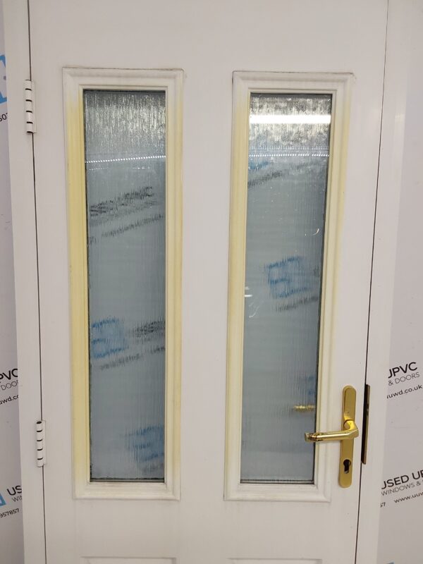 Used White Composite Back Door (Outwards Opening) 845mm x 2055mm C7D074 - Image 7