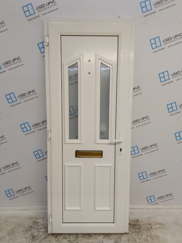 Used White Upvc Front Door 810mm x 2060mm C7D076 - Image 2