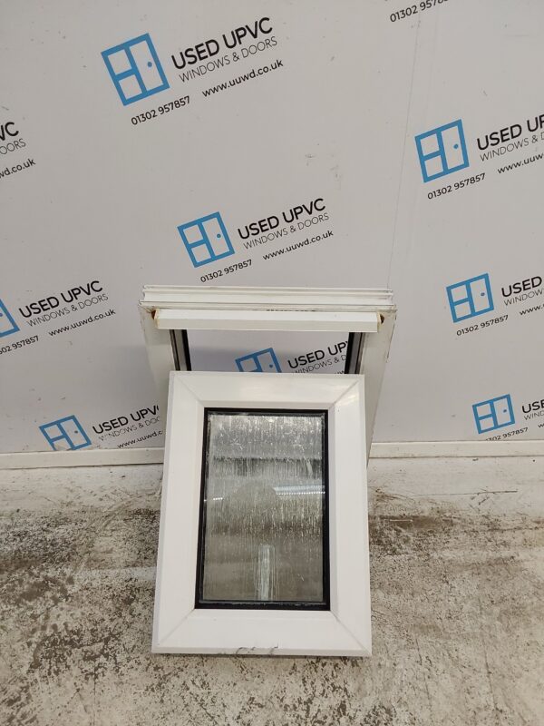 Used White Upvc Window 445mm x 555mm W0186 - Image 2