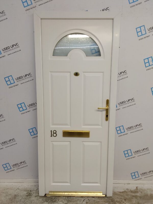 Used White Composite Front Door 850mm x 2015mm 0779