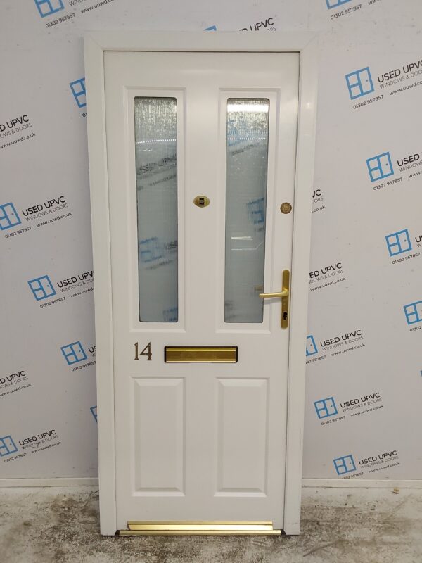 Used White Composite Front Door 850mm x 2020mm 0261