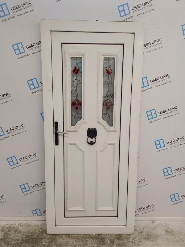 Used White Upvc Back Door 900mm x 2040mm C6020