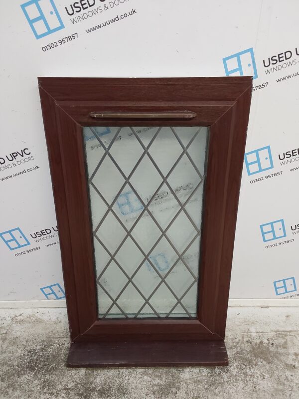 Used Rosewood Upvc Window 630mm x 1045mm (Reduce To 1025mm) C4B008