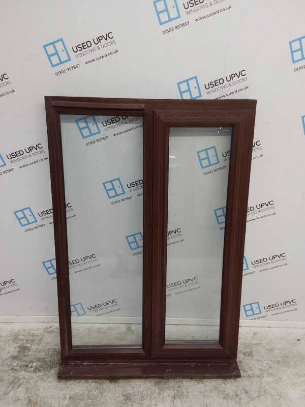 Used Woodgrain Upvc Window 920mm x 1340mm (Reduce To 1320mm) C5019