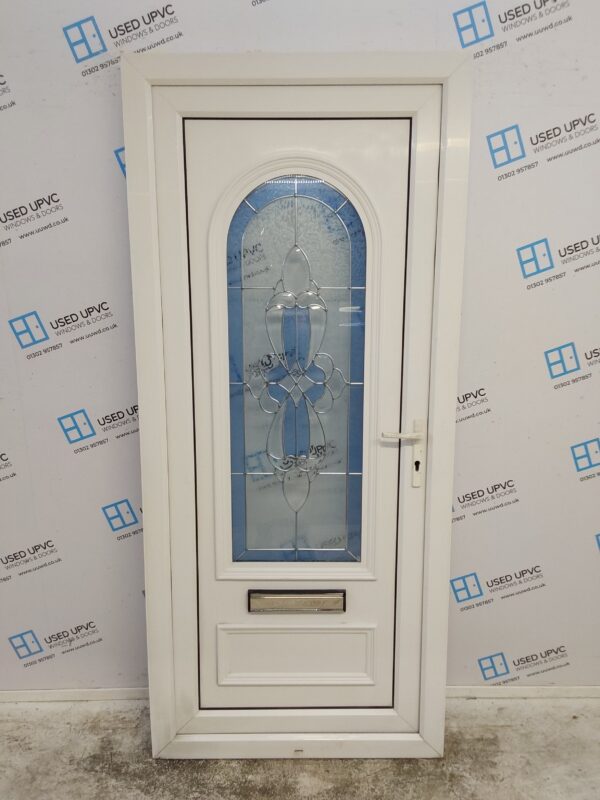 Used White Upvc Front Door 920mm x 2070mm 0408