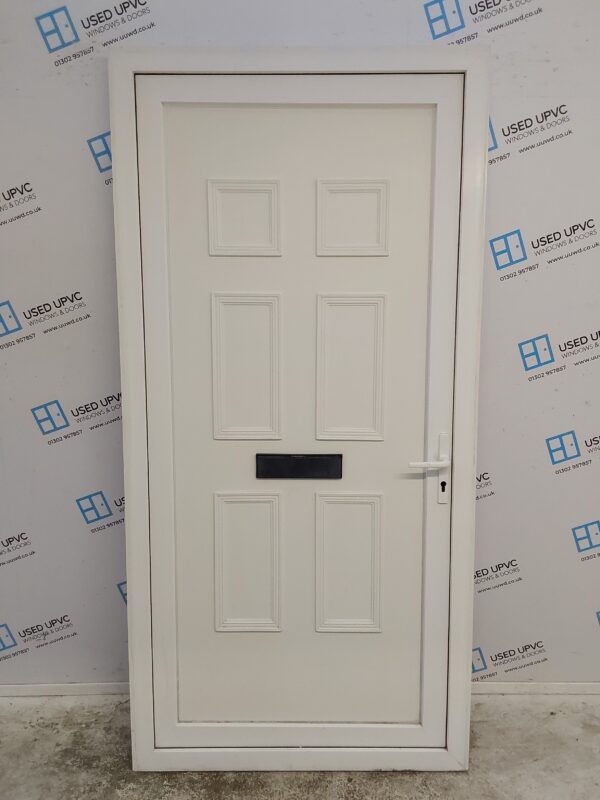 Used White Upvc Front Door 1015mm x 2075mm C7D062