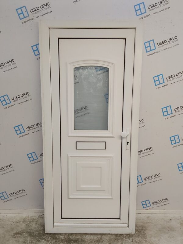 Used White Upvc Front Door 920mm x 2060mm C7D075