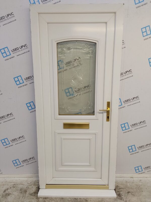 Used White Upvc Front Door 920mm x 2080mm 0671