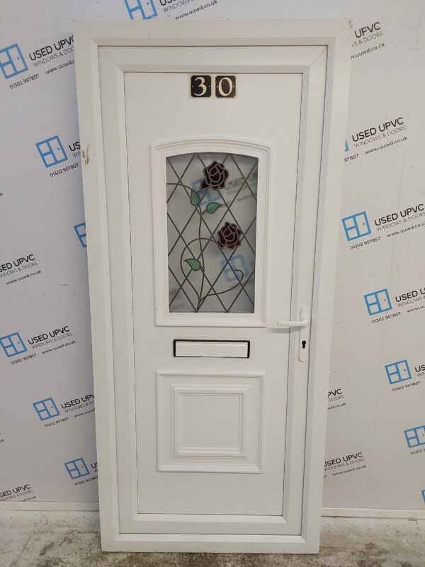 Used White Upvc Front Door 920mm x 2055mm 0561