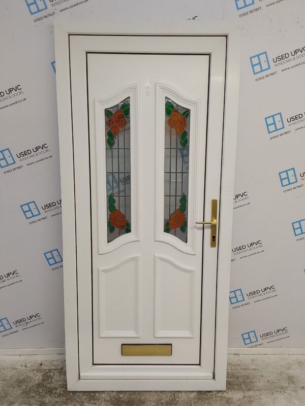 Used White Upvc Front Door 930mm x 2040mm 0243