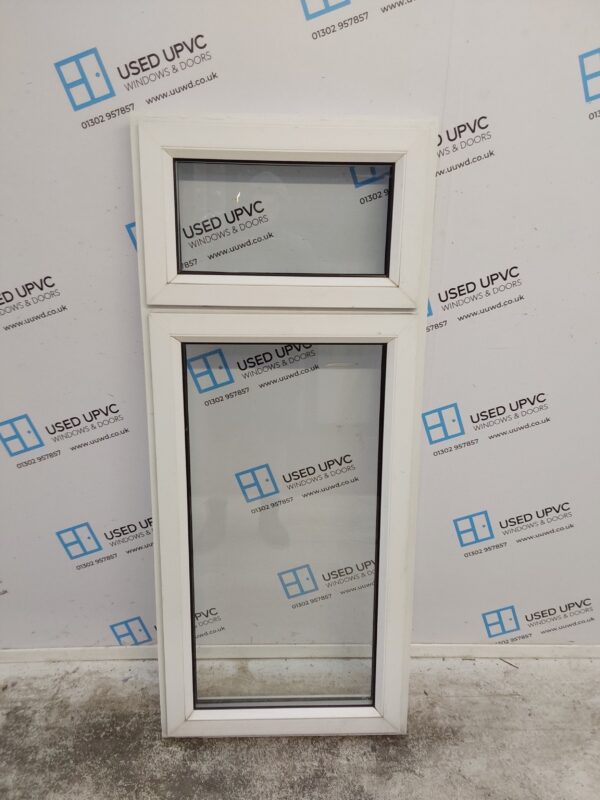 Used White Upvc Window 615mm x 1450mm C2B026