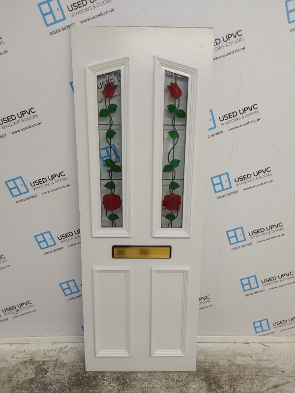 Used White Upvc Front Door Panel 616mm x 1762mm x 24mm 24UFDP003