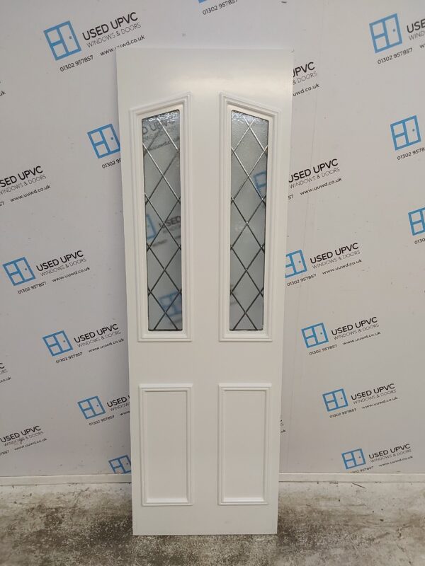 Used White Upvc Back Door 575mm x 1804mm x 28mm UDP0012