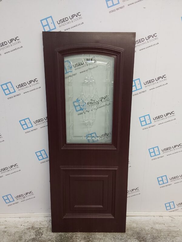 Used Rosewood Upvc Back Door Panel 695mm x 1762mm x 28mm UDP0021