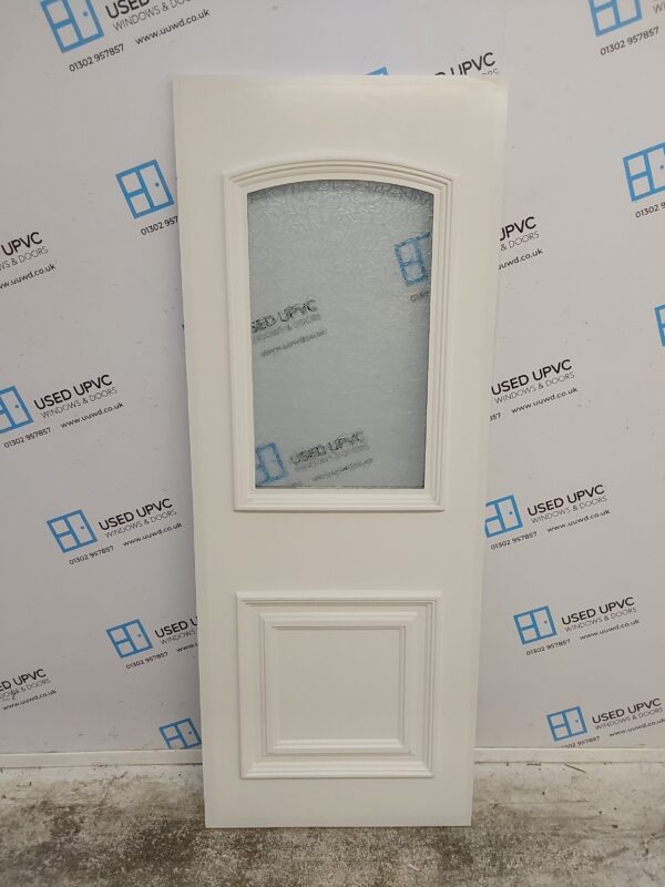 Used White Upvc Back Door Panel 660mm x 1718mm x 28mm UDP0027