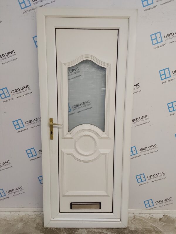 Used White Upvc Front Door 840mm x 2055mm 0486