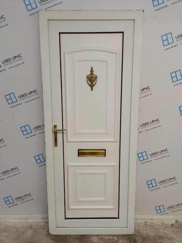 Used White Upvc Front Door 850mm x 2055mm 0050