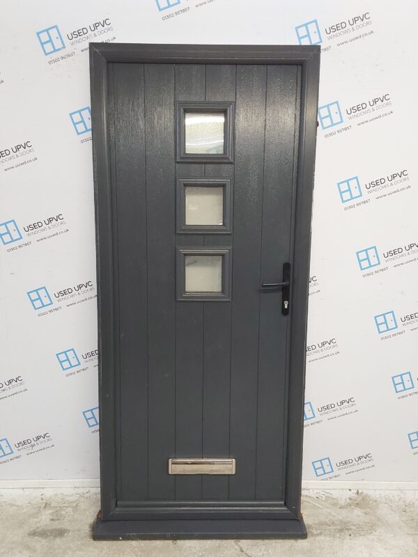 Used Anthracite Grey Composite Front Door 920mm x 2095mm 0820