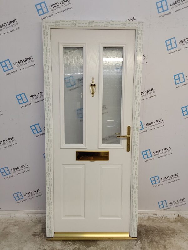 Brand New White Composite Front Door 880mm x 2035mm C1ND17