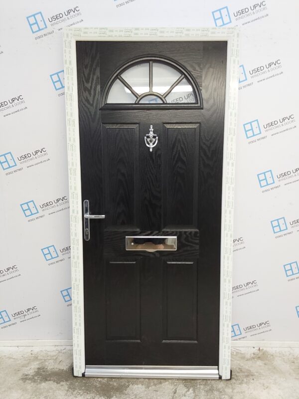 Brand New Black Composite Front Door 980mm x 2085mm C1ND24